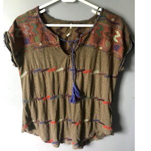 Free People Textured Top Sz S